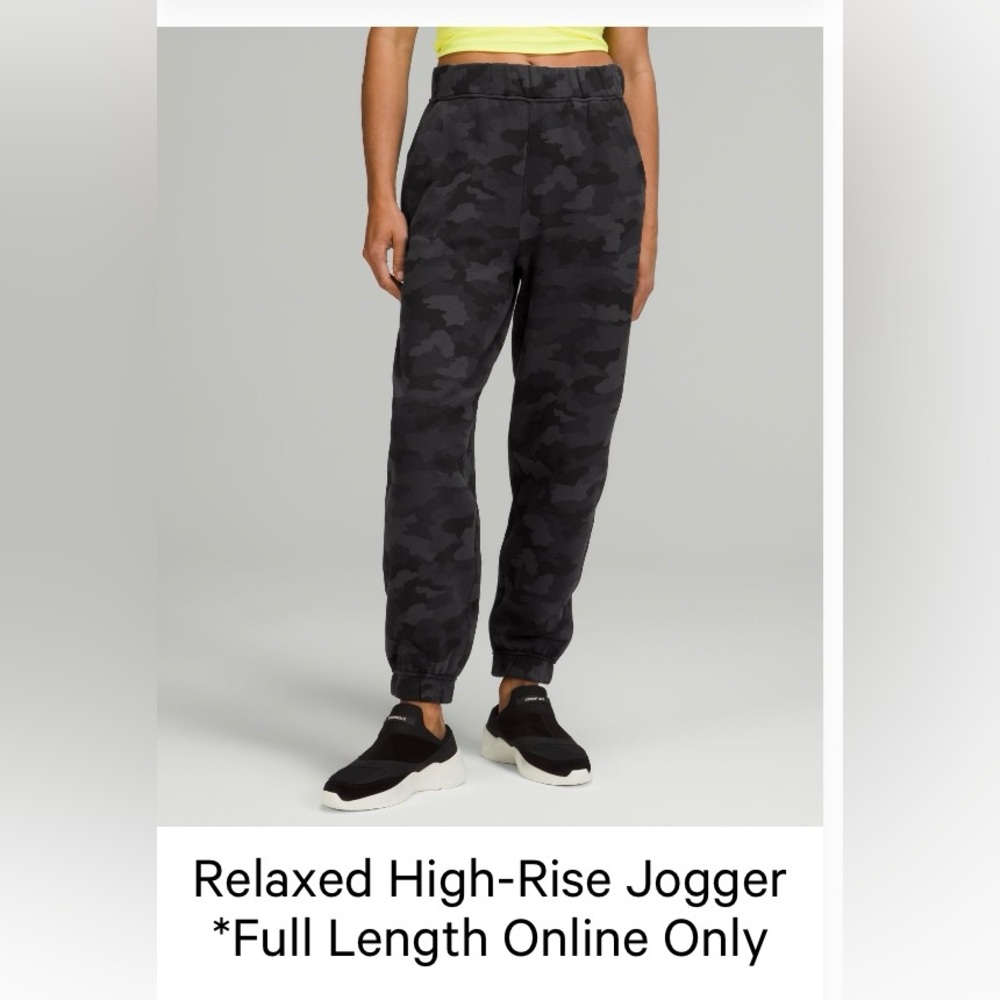 Relaxed high-rise scuba jogger full lenght